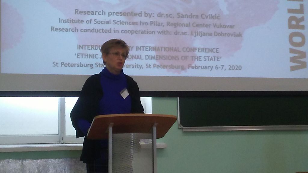 Dr. Sc. Sandra Cvikić Na  Konferenciji „Ethnic And National Dimensions Of The State“ U Sankt-Peterburgu